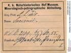 Etiketten zu Bernstein (NHMW-MIN-Al410)